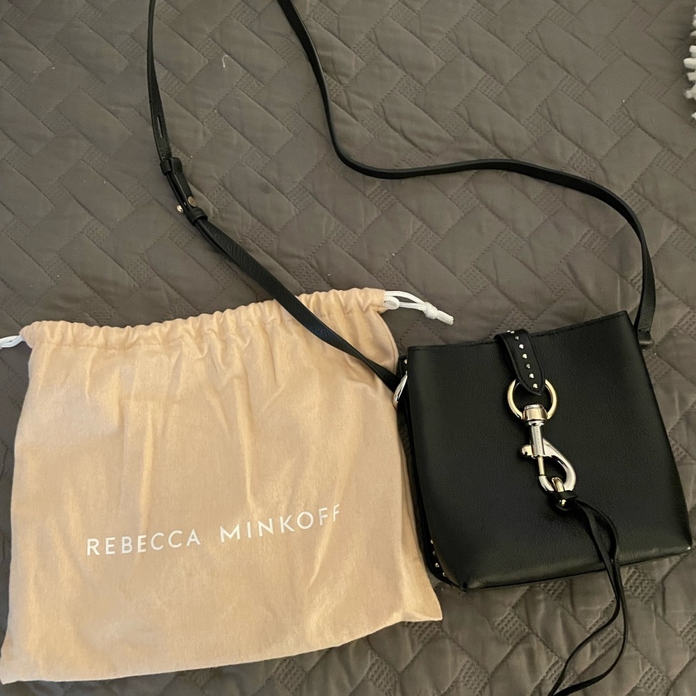 Rebecca Minkoff Black Crossbody Bag with Gold Hardware
